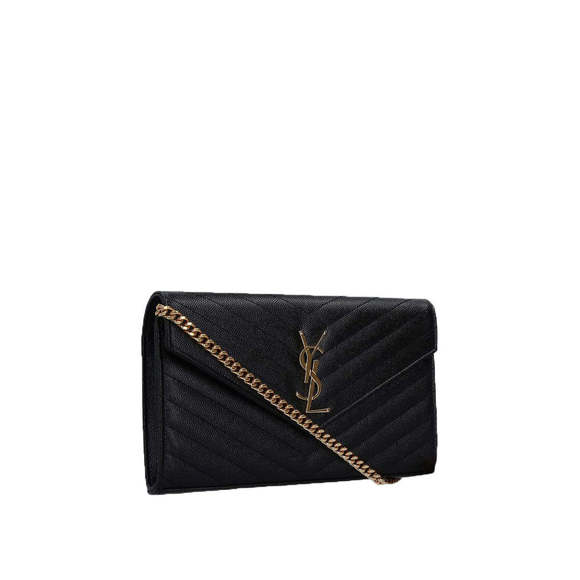 SAINT LAURENT Monogram Envelope Chain Wallet - Picture 4 of 4